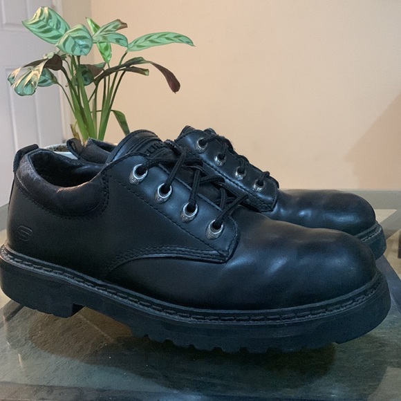 SKECHERS| VINTAGE LEATHER OXFORDS - Picture 1 of 13